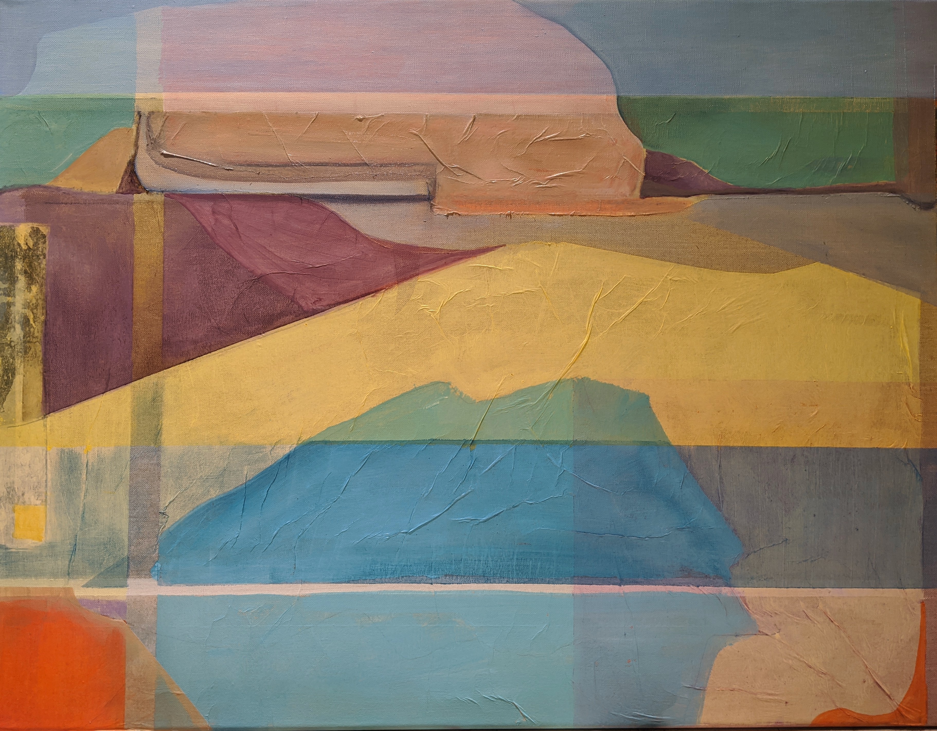  TIDE DRIFT - Mixed media on Linen 